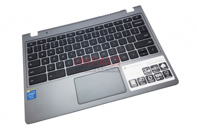 60.SHEN7.006-RB - Palmrest Assembly With Touchpad Gray