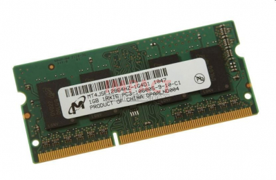 577196-001 - 1GB, 1333MHZ, 204-PIN, PC3-10600 DDR3-1333 Sdram Memory Module (Sodimm)