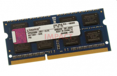 577605-001 - 2GB, DDR3-1333, PC3-10600 SDRAM Memory Module (Sodimm)