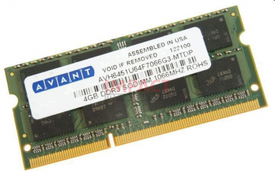 577780-001 - 4GB, 204-PIN, DDR3 PC3-8500, 1600MHZ, Memory Module