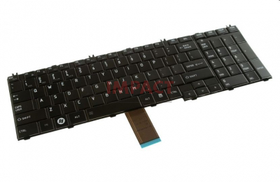 A000076100 - Glossy Black Keyboard With Number Pad, US