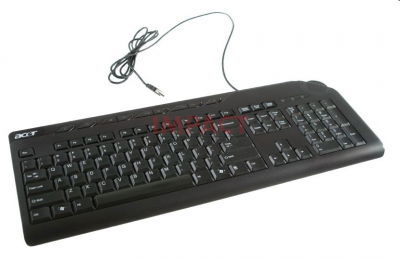 KB.USB0B.158 - Keyboard US English Black Without Ekey USB