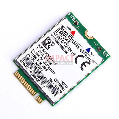 04X6014 - EM7345 LTE/ Hspa+ 42 MB PS M.2 Wireless Card