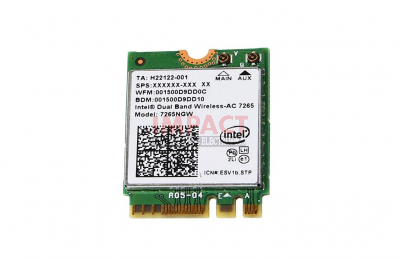 J7V00AV - Intel 7265AN Abgn 2x2 +BT 4.0 LE MOW1040 Wireless Card