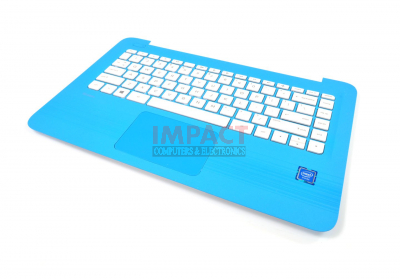905569-001 - Top Cover, AQUA BLUE with Keyboard SNOW WHITE US