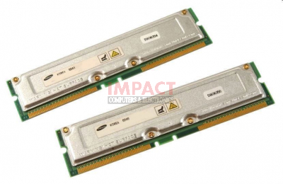 A6082A - Two 256MB, PC800 ECC Rambus Rdram Rimm Memory Modules