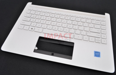 L61508-001 - TOP Cover With Keyboard US Snowflake White